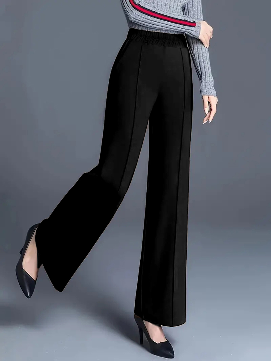Women'S Formal Wear Plus Size - Women High Waist Wide Leg Pants