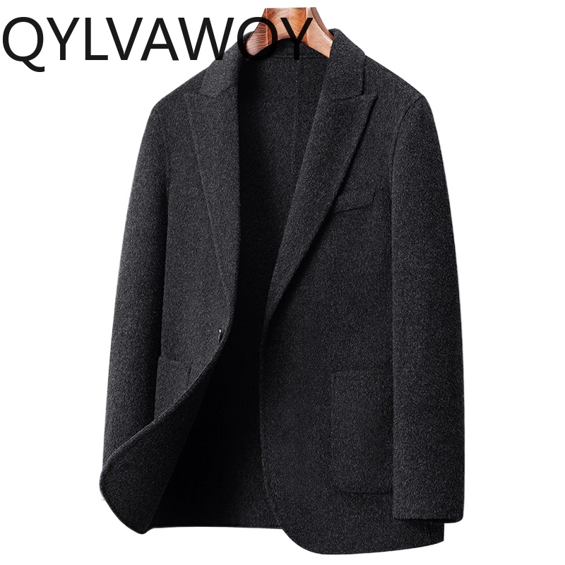 Tailored Coat Wool - QYLVAWOY 100% Wool Men Jacket Tailored