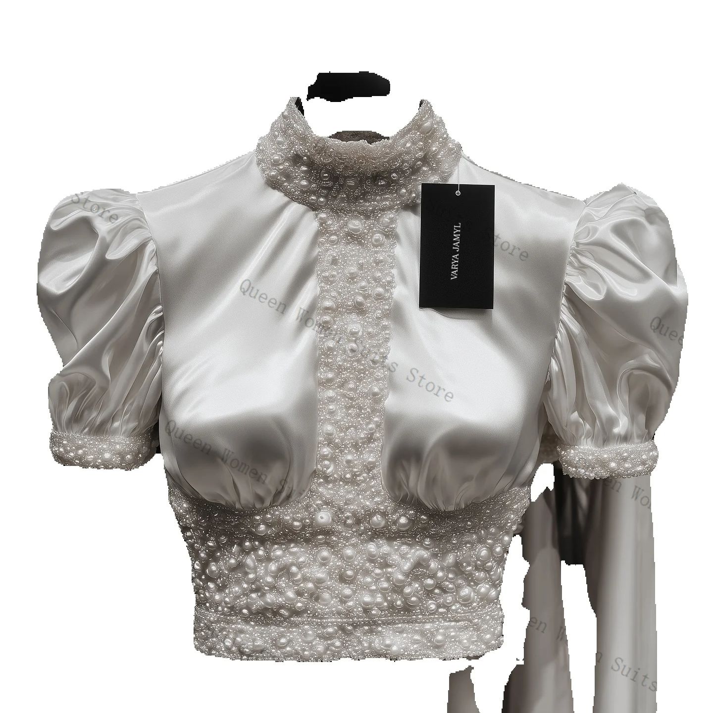 Women Luxury Formal Wear - Luxury Pearls Women Suit Set 2