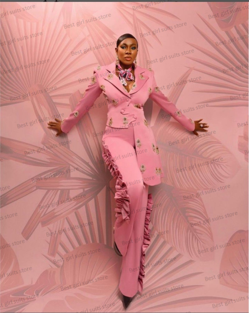 Pink Wedding Women Suit Set Bl - Women Formal Wear Blazer Set recension och pris