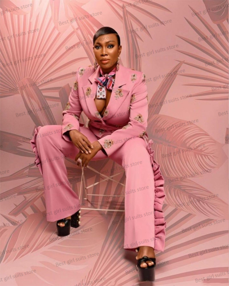 Pink Wedding Women Suit Set Bl - Women Formal Wear Blazer Set recension och pris