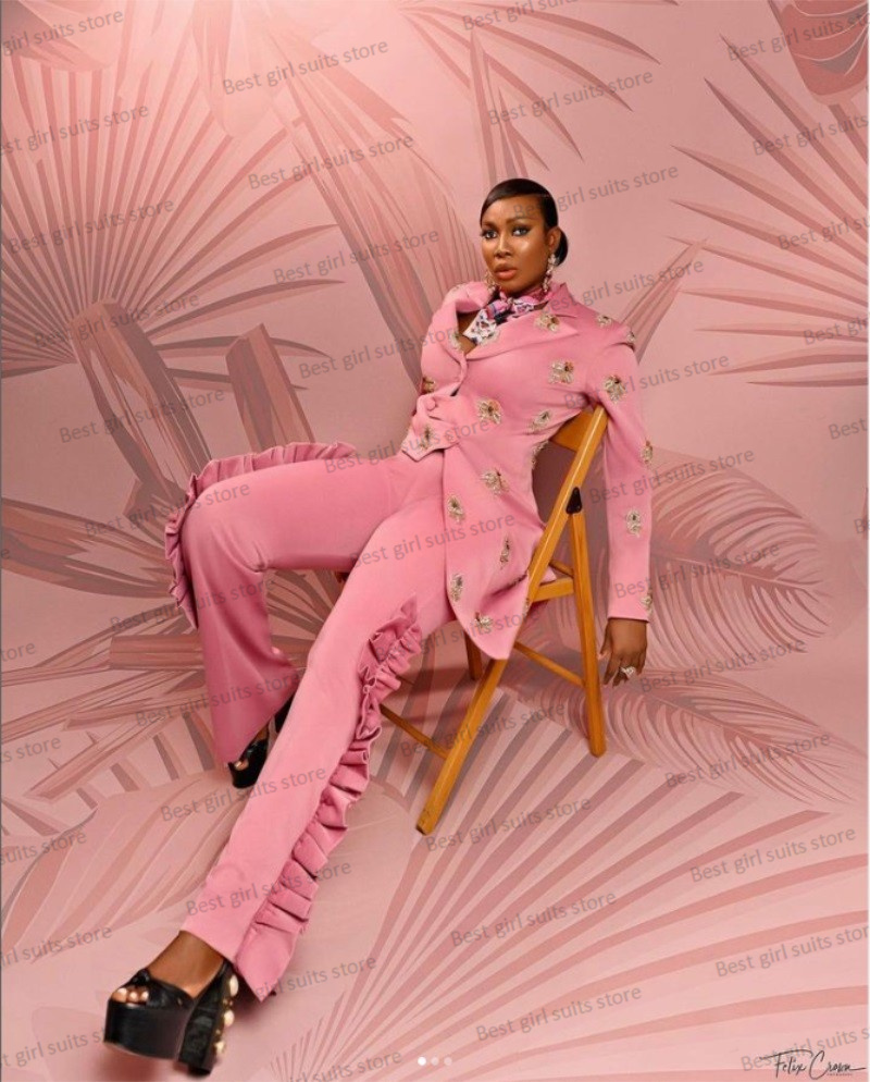 Pink Wedding Women Suit Set Bl - Women Formal Wear Blazer Set recension och pris