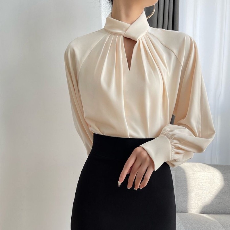 Lantern Sleeve Women's Shirt a - Women Formal Wear Sale recension och pris