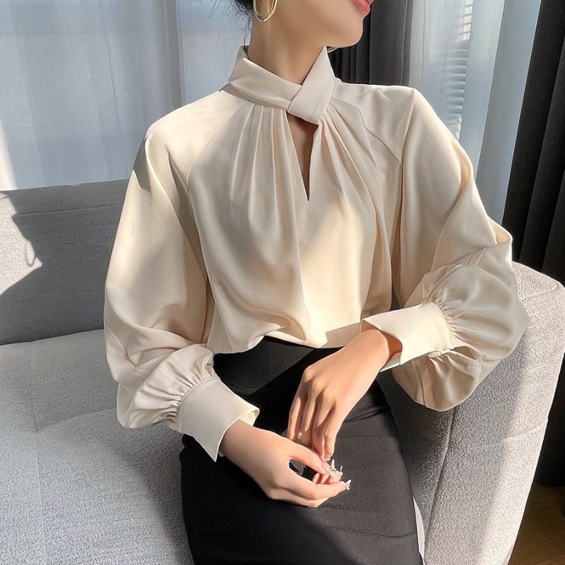 Lantern Sleeve Women's Shirt a - Women Formal Wear Sale recension och pris