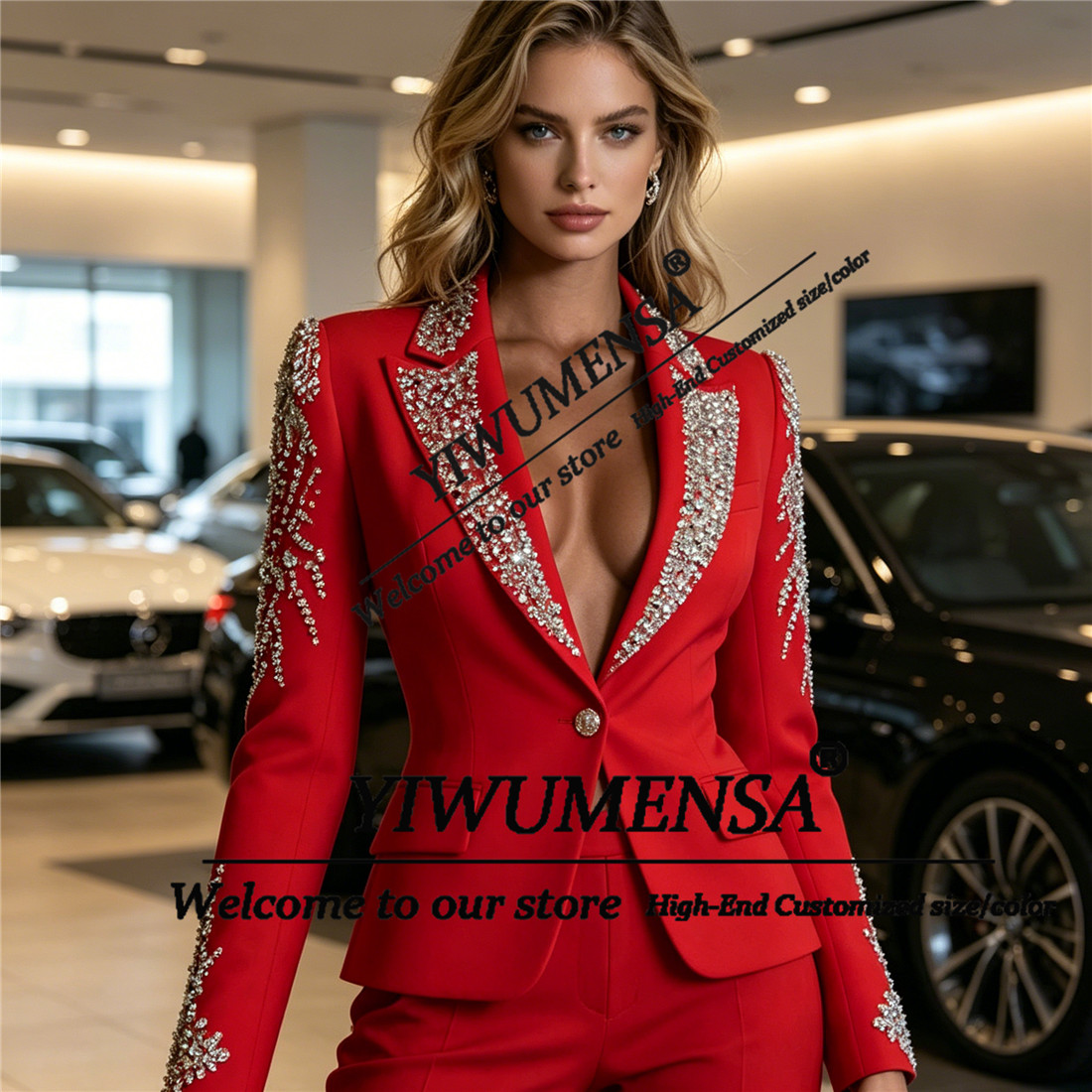 Luxury Women Suits 2 Pieces Se - Women Formal Wear Blazer Set recension och pris
