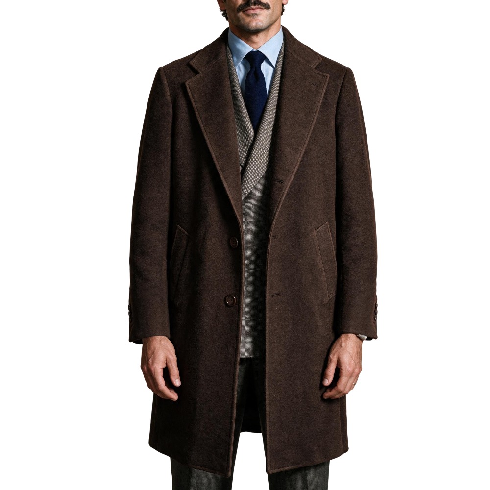 Wool Blend Coat Men Over Jacke - Tailored Coat Wool recension och pris
