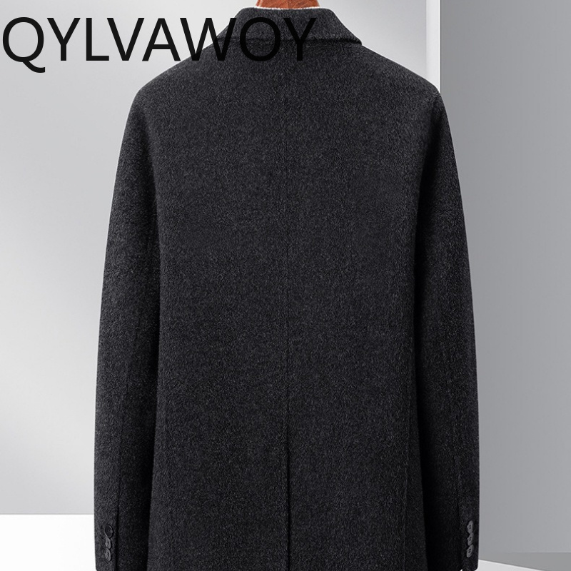 QYLVAWOY 100% Wool Men Jacket  - Tailored Coat Wool recension och pris