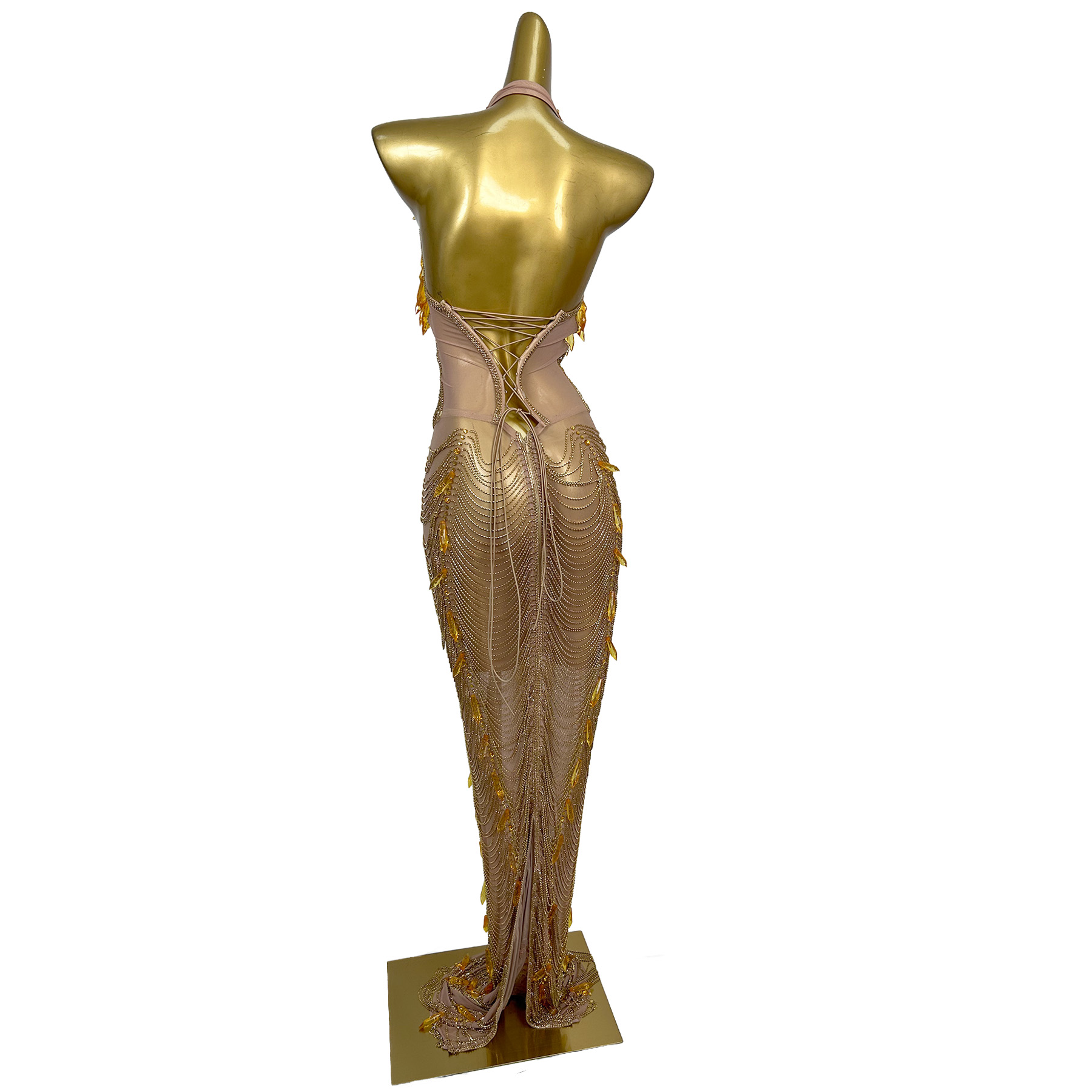 Gold Backless Diamond Tassel E - Women'S Formal Wear Plus Size recension och pris