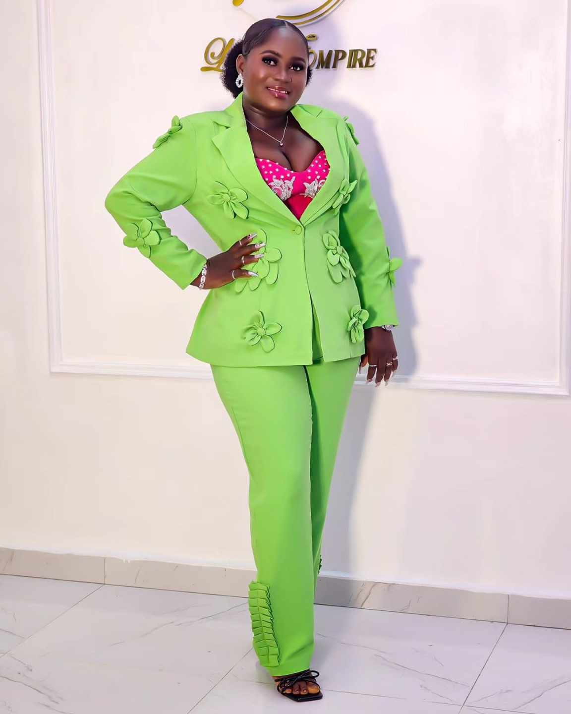 Plus Size Green Women Blazer S - Women'S Formal Wear Plus Size recension och pris