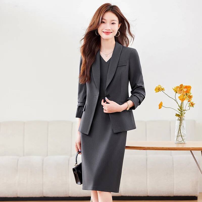 High Quality Fabric Women Busi - Women Formal Wear Blazer Set recension och pris