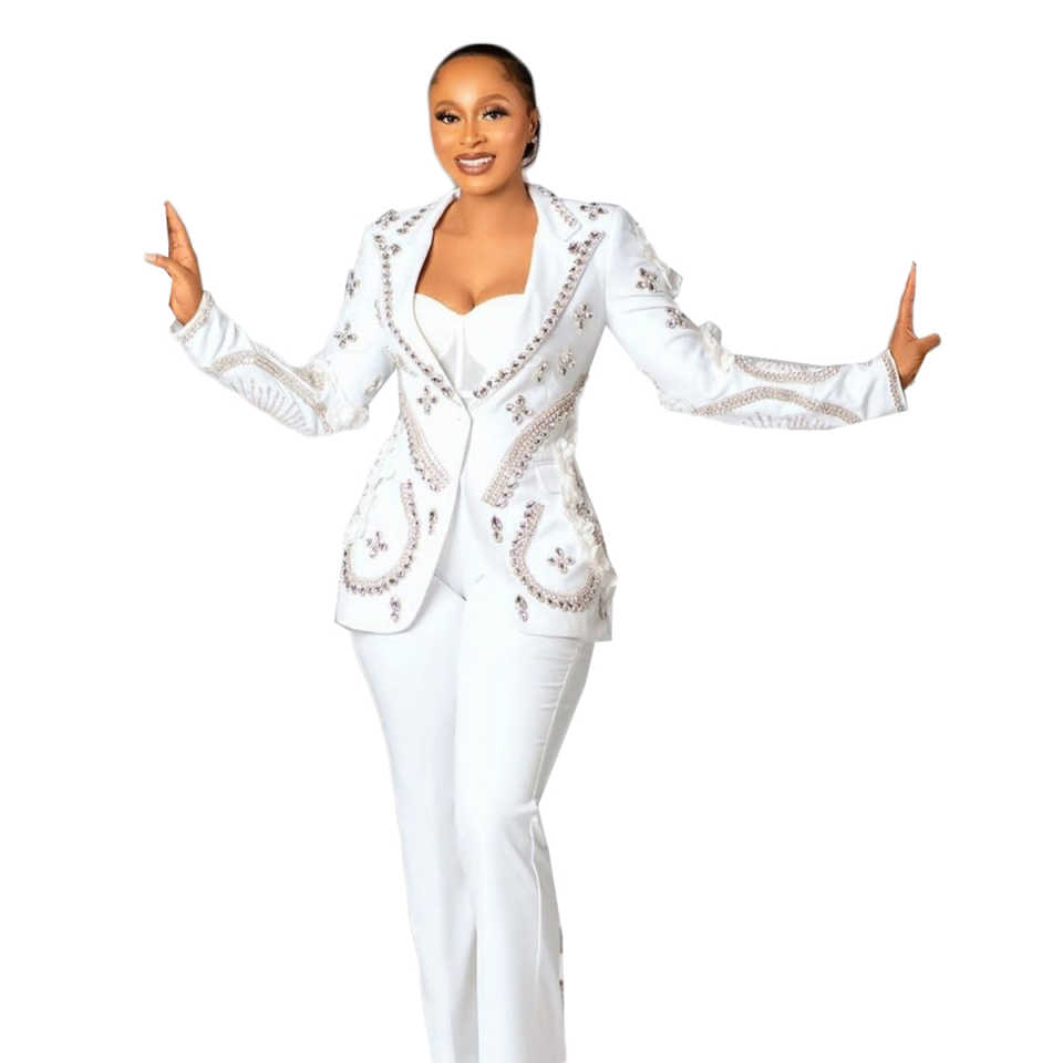 Luxury Women Pants Suits 2 Pcs - Women'S Formal Wear Plus Size recension och pris