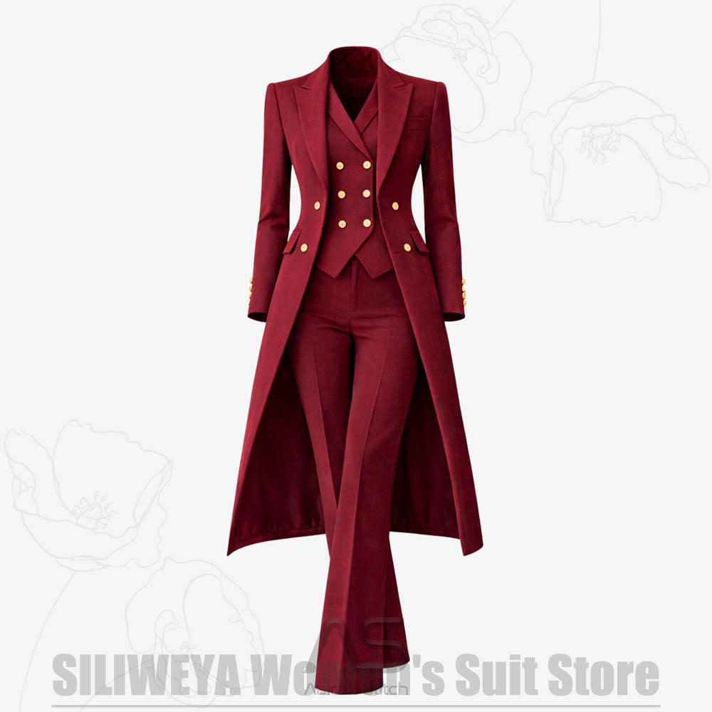 Women's Suit 3 Piece Double Br - Women Formal Wear Office recension och pris