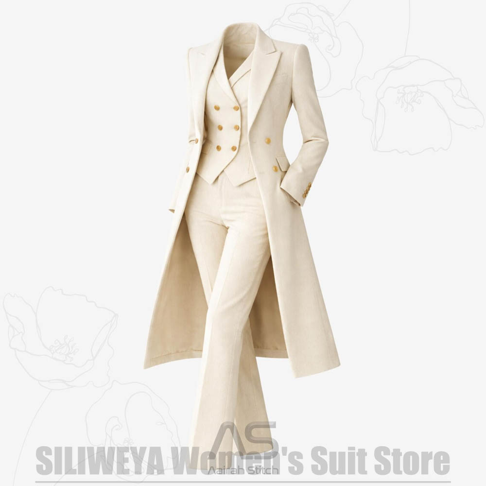 Women's Suit 3 Piece Double Br - Women Formal Wear Office recension och pris
