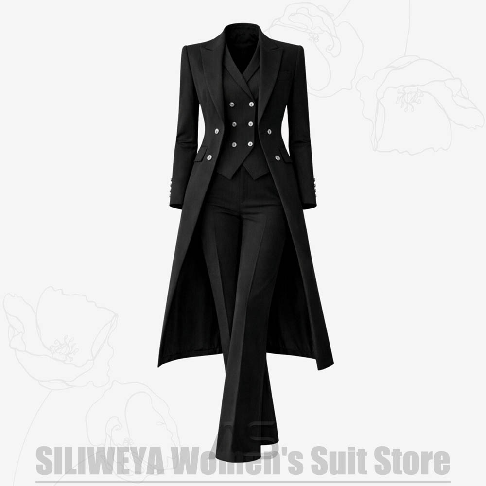 Women's Suit 3 Piece Double Br - Women Formal Wear Office recension och pris