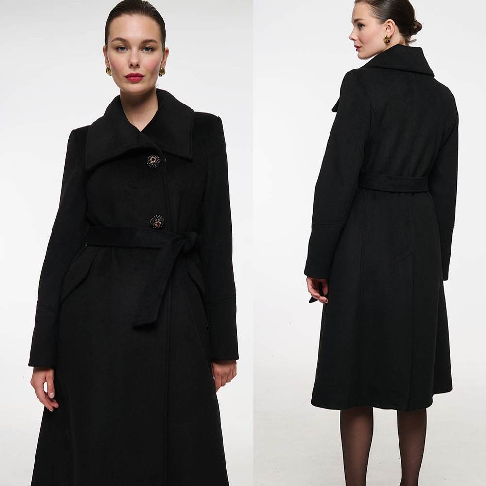 Vintage Black Stand Collar Wom - Women'S Formal Wear Plus Size recension och pris