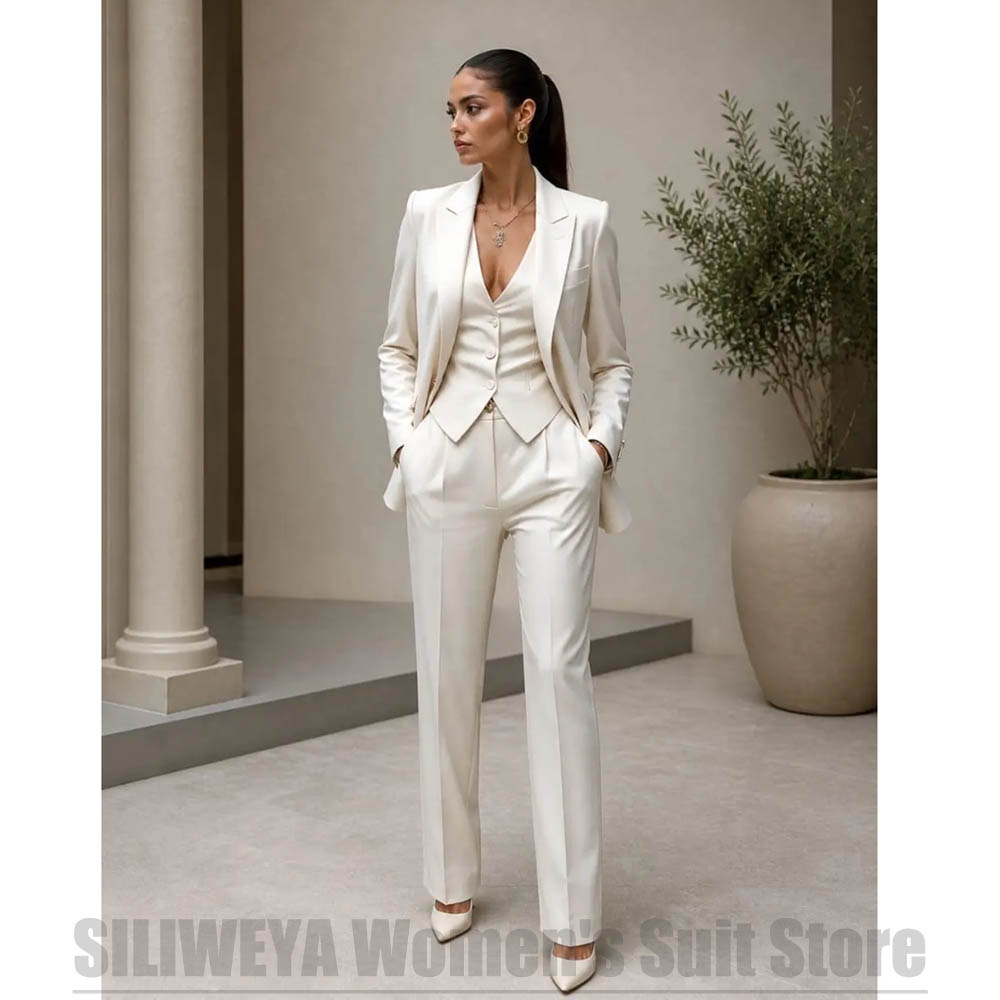 Women 3 Piece Suit Set Blazer  - Women Formal Wear Blazer Set recension och pris