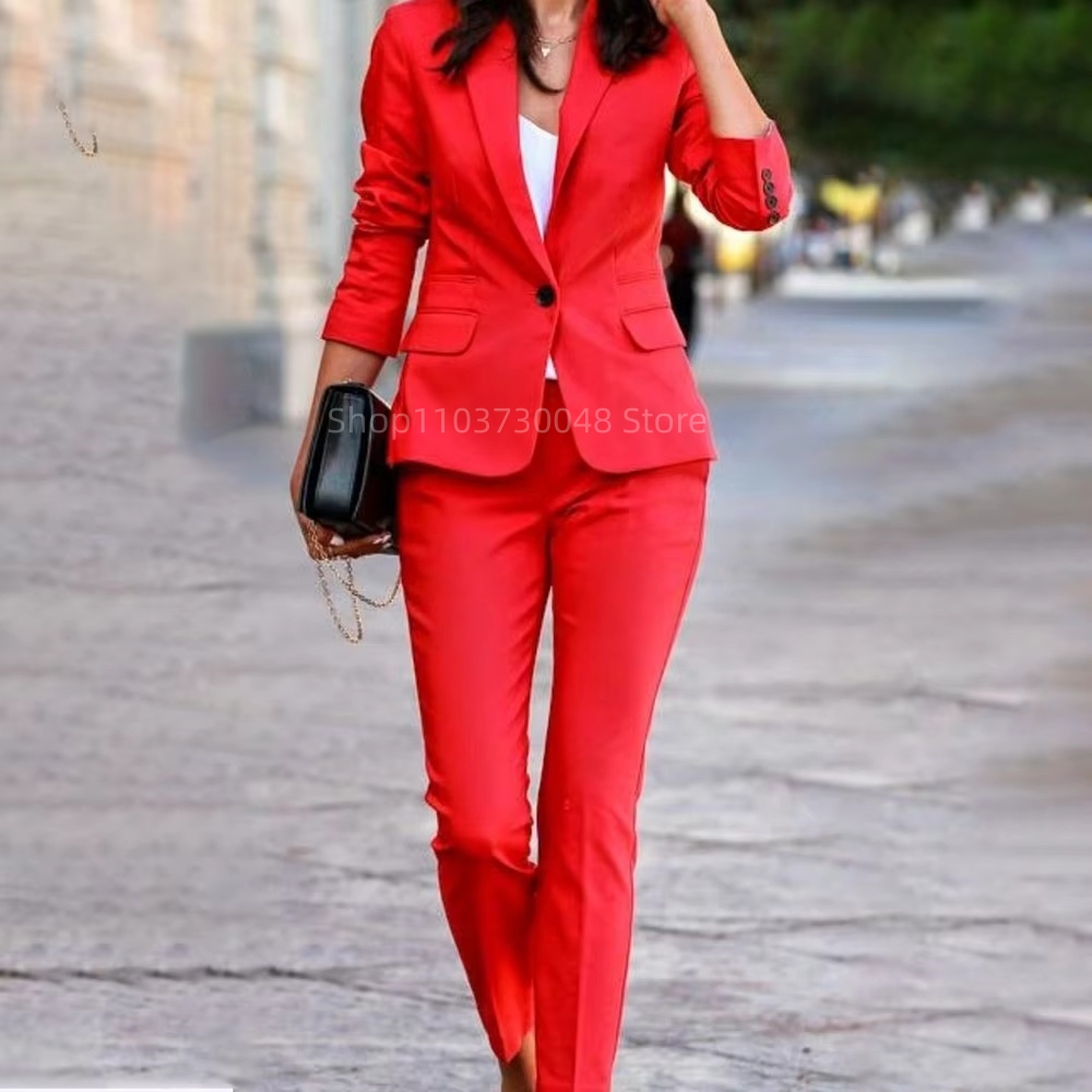 Fashion Office Ladies Blazer a - Women Formal Wear Blazer Set recension och pris