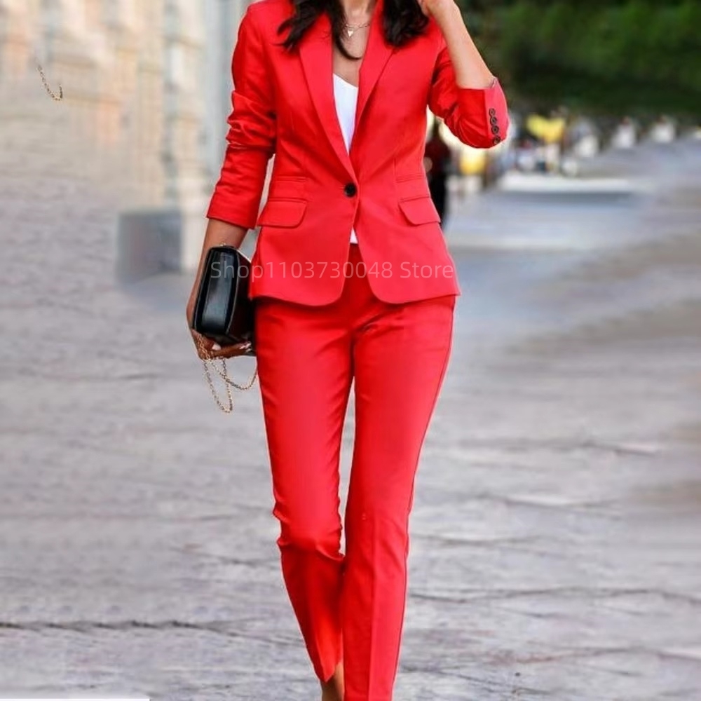 Fashion Office Ladies Blazer a - Women Formal Wear Blazer Set recension och pris